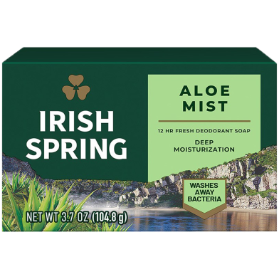Irish Spring Aloe Deodorant Soap 104.8 gm image