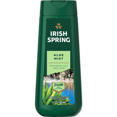 Irish Spring Aloe Mist Moisturizing Face and Body Wash – 591ml image