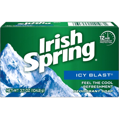 Irish Spring Icy Blast Deodorant Soap 104.8g image
