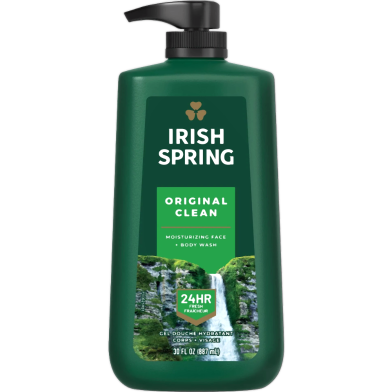 Irish Spring Original Clean Moisturizing Face and Body Wash – 887ml image