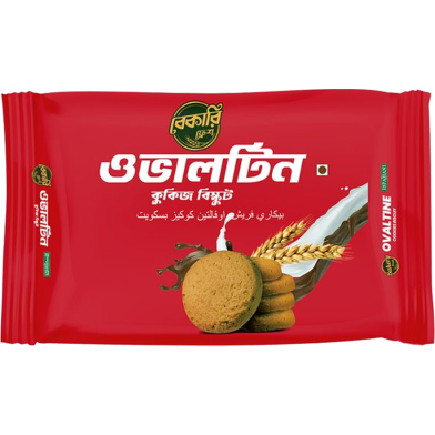 Ispahani Bakery Fresh Ovaltine Cookies Biscuit 160 gm image