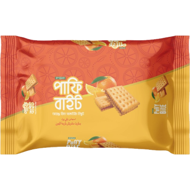 Ispahani Puffy Bite Orange Cream Sandwich Biscuits 180 gm image