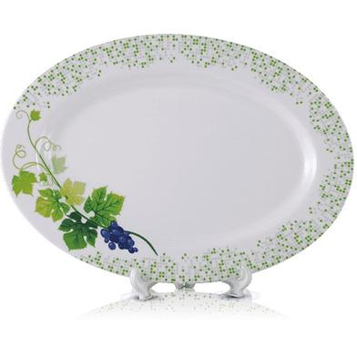 Italiano 16 Inches Decorator Dish - Snowdrop image