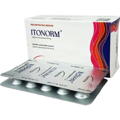 Itonorm 50 mg Tablet 10's Strip image