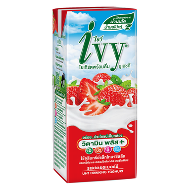 Ivy UHT Yoghurt Strawberry Flavour Juice 180ml image