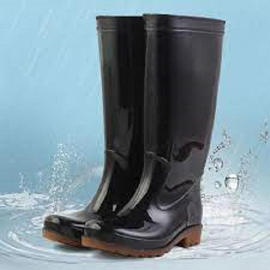 JCD Waterproof Gum Boot Black Color Slide 3