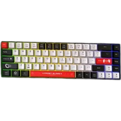 Jedel Kl68 61 Key Wired Mechanical Keyboard With 10 Rainbow Lighting Modes image