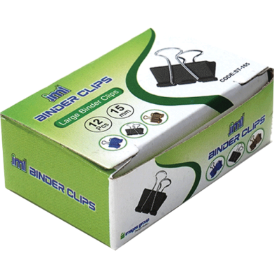 JML 15 mm Binder Clips Black image