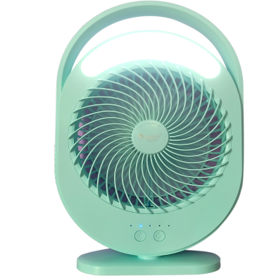 JOYKALY YG-719 Rechargeable 2400mAh Lithium Battery Strong Wind Desk Fan With LED Lamp image