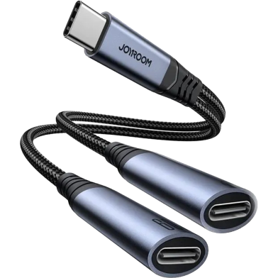 JOYROOM SY-C03 Audio-Transfer Series 2-in-1 Audio Adapter Type-C to Dual Type-C image