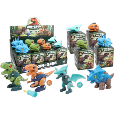 Toybliss Judalong Dinosaurs Assembling DIY Asst. (6603-9), Ages 3 Plus image