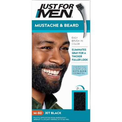 JUST FOR MEN Mustache and Beard Jet Black image
