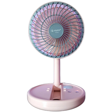 JYSUPER JY-2215 Professional Rechargeable Fan With LED Light 12.5 Inch image
