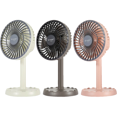 JYSUPER Rechargeable Multicolor Portable Mini Table Fan image