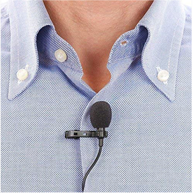 Jack Microphone Tie Clip-on Lapel Mikrofon Microfono Mic for Mobile Phone 3.5mm Slide 4