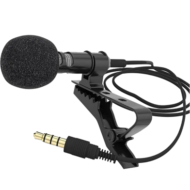 Jack Microphone Tie Clip-on Lapel Mikrofon Microfono Mic for Mobile Phone 3.5mm image