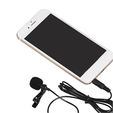 Jack Microphone Tie Clip-on Lapel Mikrofon Microfono Mic for Mobile Phone 3.5mm Slide 3