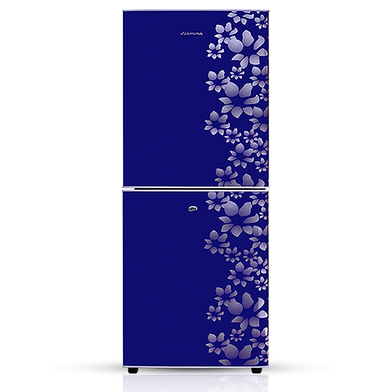 Jamuna JE-148L Refrigerator Glossy Shining Deep Blue Flower image