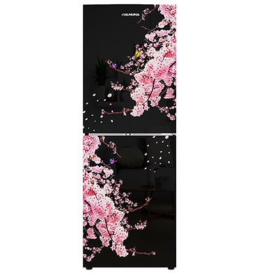 Jamuna JE-XXB-LS52B000 QD Glass Refrigerator Black Cherry image
