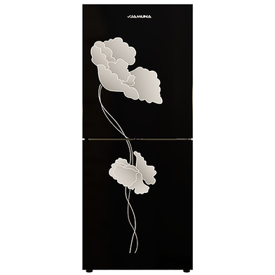 Jamuna JR-XXB-US6264 QD Glass Refrigerator Black Lily image