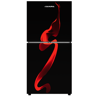 Jamuna JR-XXB-US62B5 QD Glass Refrigerator Black Blaze image