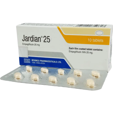 Jardian 25 mg Tablet 10's Pack image