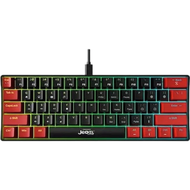 Jedel Kl95d Mechanical Keyboard With Rainbow Rgb Lighting And Drinkey Switch image