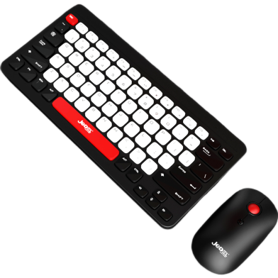 Jedel Ws681 78 Key Mini Wireless Keyboard And Mouse Combo (2.4g) image