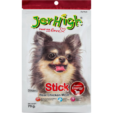 JerHigh Stick Dog Treats With Real Chicken Meat 70 gm image