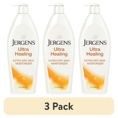Jergens Extra Dry Skin Moisturizer Combo 3 Pcs Set 1.33 L image