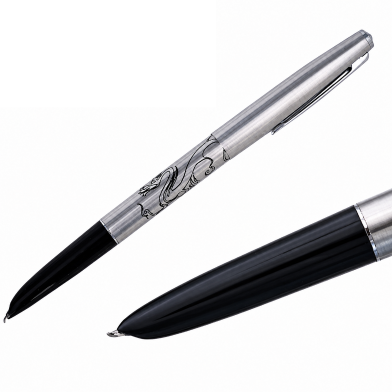 Jinhao 911 Dragon Steel Fountain Pen 0.8 mm Bent nib image