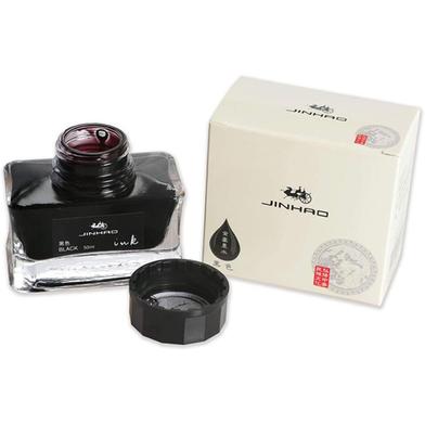 Jinhao hardcover Glass bottle ink Black / Dark Blue - 50 ml image