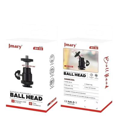 Jmary BH-02 Portable Phone Holder Mount With Cold Shoe 1/4'' Tripod Mount for Stand image