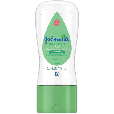 Johnson's Aloe and Vitamin E Baby Oil Gel 192 ml image