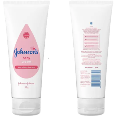 Johnson's Baby Cream Pink - 100 gm (Made in India) image