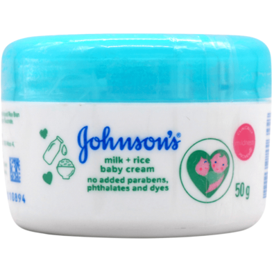 Johnson's Baby Milk And Rice Cream 50 gm India image