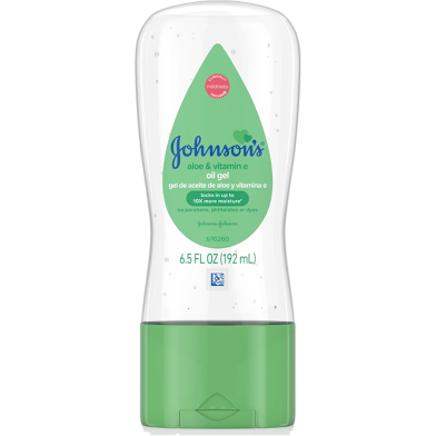 Johnson's Baby Oil Gel with Aloe Vera and Vitamin E 192 ml image