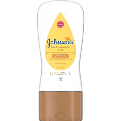 Johnson's Shea And Cocoa Butter Oil Gel 192ml image