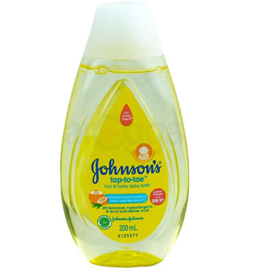 Johnson's Top To Toe Hair and Body Baby Bath 200 ml image