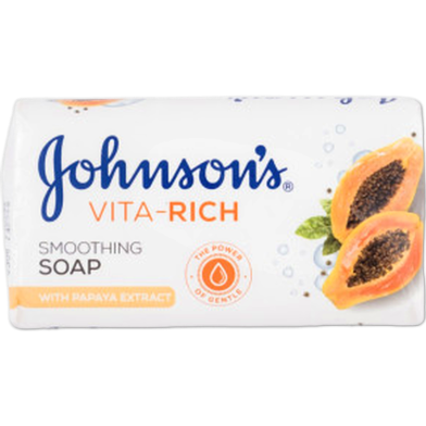 Johnson's Vita Rich Papaya Extract Smoothing Soap 175gm image