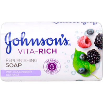 Johnson's Vita Rich Replenishing Soap With Raspberrry Extract 175g image