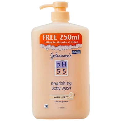 Johnsons With Honey PH5.5 Nourishing Body Wash Pump 1000 ml image