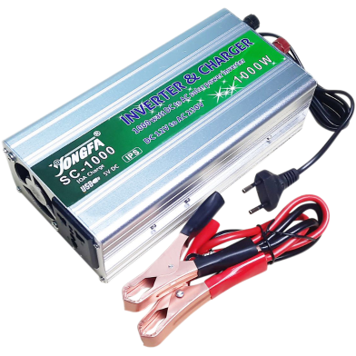 Jongfa 1000W Solar Inverter 12V DC To 220V AC With IPS Function Plus 10A Battery Charger Plus USB (4 In 1) image