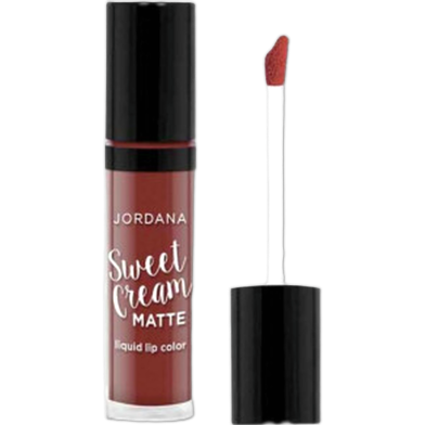 Jordana Sweet Cream Matte Liquid Lip Color 21 Molten Chocolate Cake image