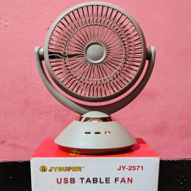 Joy Super JY-2571 Professional 6 Battery Rechargeable Portable Table Fan image