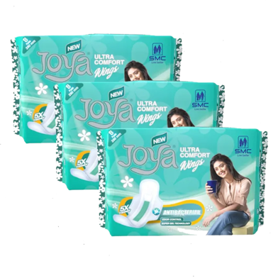 Joya Sanitary Napkin Wings System Panty Ultra Comfort 8 Pads Pack - 3 Pack Combo image