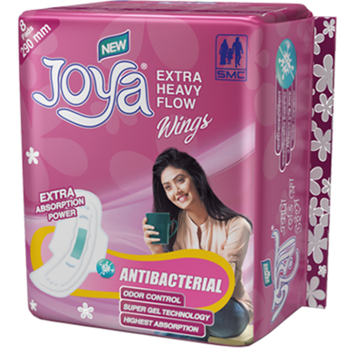 Joya Sanitay Napkin Extra Heavy Flow Wings System Panty - 8 Pads image