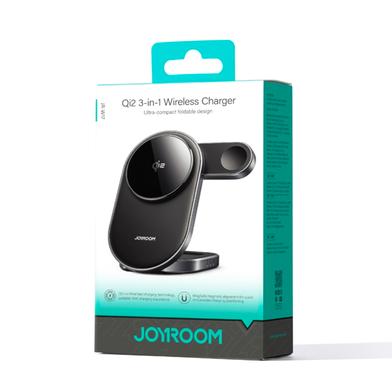 Joyroom Jr W17 15w 3 In 1 Magnetic Wireless Charger Black Slide 2