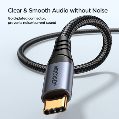 Joyroom SY-A07 Audio-Transfer Series AUX Audio Cable (Type-C to 3.5mm) 1.2m-Black Slide 2