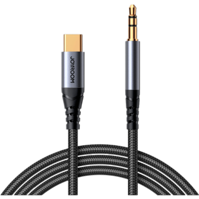 Joyroom SY-A07 Audio-Transfer Series AUX Audio Cable (Type-C to 3.5mm) 1.2m-Black image